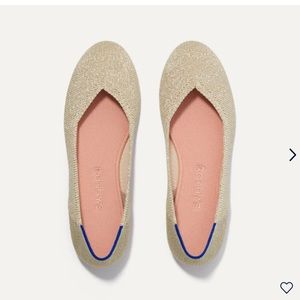 Rothy’s flats - light gold metallic size 7